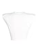 Avanova Women's Sleeveless Padded Shoulder Tank Top Open Front Tie Knot Crop Top Shirt White Large