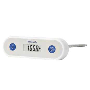 Traceable T-Bar Waterproof Food Thermometer with Calibration; ±1°C accuracy (-20 to 100°C)
