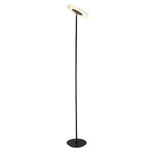 TIOCA Moderna Lampada da Terra A LED, Lampade da Terra Industriali Uplight Alte Apparecchi di Illuminazione Tricolore Dimmerabile Continuo Lampada da Lettura da Pavimento A Palo Luci da Pavimento