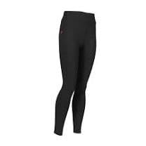 Shires Leopard Print Non-Stop Tights - Young Rider (as1, Alpha, 7_Years, 8_Years, Black)