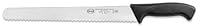 Sanelli Skin Coltello Pane seghettato, Acciaio Inossidabile, Nero, Lunghezza lama 32 cm.