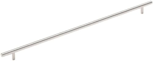 Amerock | Cabinet Pull | Stainless Steel | 18-7/8 inch (480 mm) Center to Center | Bar Pulls | 1 Pack | Drawer Pull | Drawer Handle | Cabinet Hardware