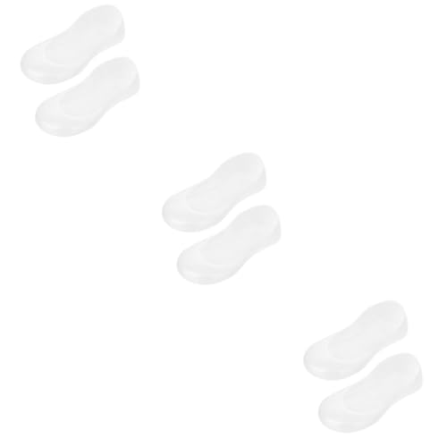 NOLITOY 3pcs Pair Gel Socks Foot Care Heel Protectors for Cracked Foot Pad Silicone Pad Washable Reusable Stockings (EU 34-37/us 4-6.5/UK 2-4)
