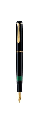 Pelikan Souverän M200 Fountain Pen, Fine Nib, Black, 1 Each (993915)
