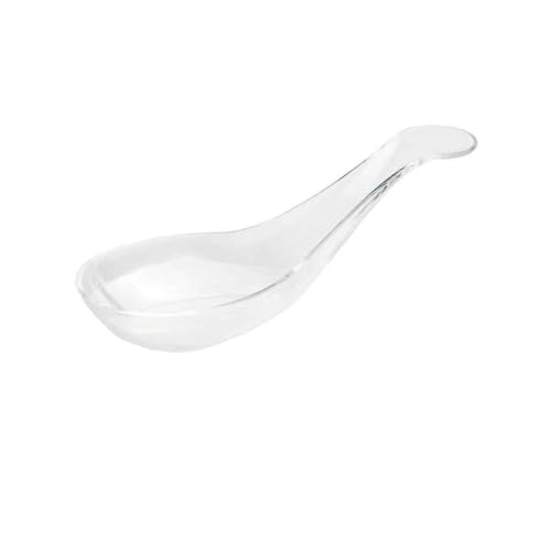D-WORK - 50 Cuillères Bouchées Indhye 1,7 Cl - Vaisselle Réutilisable Et Recyclable Pour Mise En Bouche - Transparent Design Équilibré Traiteur Buffet