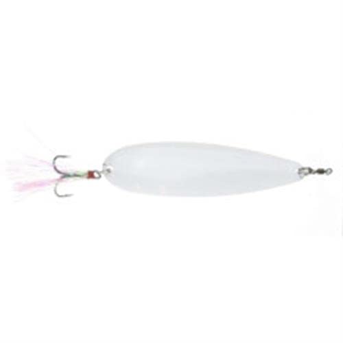 Nichols LuresFS16-118 5" Lake Fork Flutter Spoon, Snow, 1-1/8oz