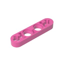 32449 Technic Beam 1X4 Thin 50 Pieces High-Precision MOC Building Bricks Replacement Parts Compatible with Lego bricks GDS-690 Dark Pink โ image 1