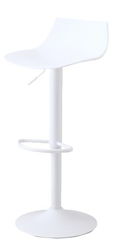 upside DO カウンターチェア ベーシックなシェルシート 高さ調節 360°回転 1脚 ホワイト D559-3W-WH