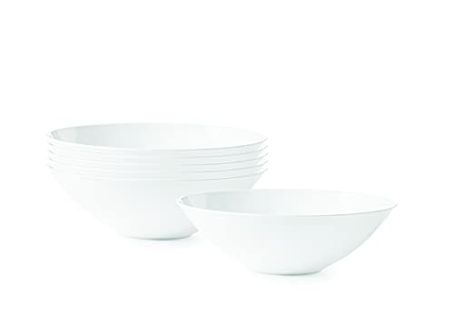 16 Oz Plastic Bowls Disposable White Soup Bowls Disposable Bowls For Soup, Cereal And Salad Disposable Bowls For Holiday, Wedding Catering Supplies Fancy Dinnerware White Party Bowls [20 Pack] #TOP9