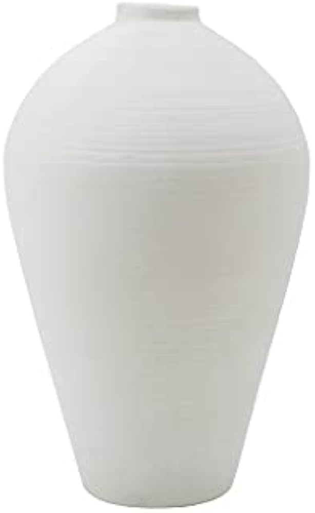AMPHORA WHITE (midium) 花瓶 Buy Amphora White Ceramic vase Online at Low Prices in India