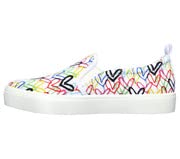 Skechers Skechers - Womens x JGoldcrown: Poppy - Drippin Love Shoes, Size: 5 M US, Color: White/Multi