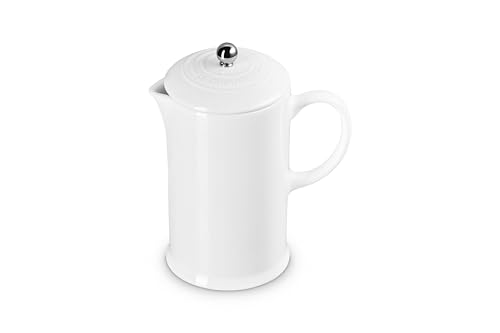 Le Creuset Stoneware French Press 34 oz. White