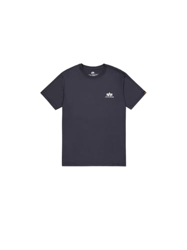 Alpha Industries Basic T Small Logo T-Shirt für Herren Navy – Ansicht 1