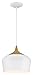 Access Lighting 52057LEDDLP-WH/WGN Blend Pendant, White
