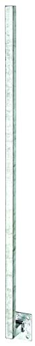 Alberts 700232 Poste universal, Soldado con una distancia de 70 mm sobre la pletina, Para atornillar, Longitud 1150 mm, Poste 30 x 30 mm