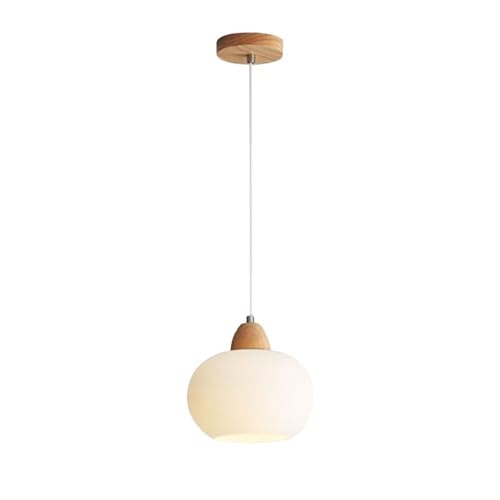 Suspension Persimmon globe en verre blanc design chic salle à manger