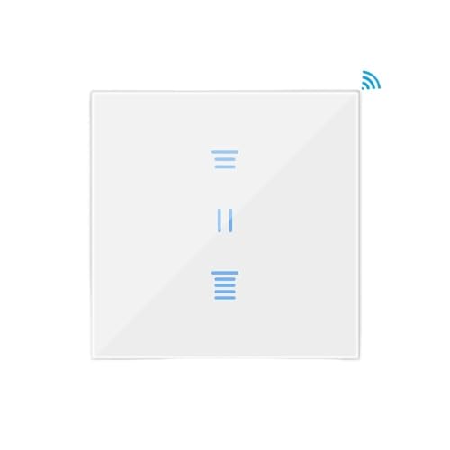 AYJYZHIAG Smart Life WiFi Cortinas Interruptor de persianas enrollables Motor Estilo retroiluminación hogar Alexa Control Voz(Style 2 White)