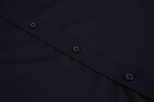 Alex Vando Mens Bamboo Dress Shirts Wrinkle Free Regular Fit Stretch Button Down Shirt