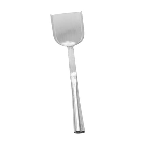 Toyvian Pala para Cenizas de Acero Cromado Resistente y Multifuncional Pala Coal Spade Portátil para Estufa y Barbacoa Herramienta Exterior para Recoger Cenizas