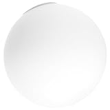WRITWAA Paralume Superficie Liscia a Forma di Globo in Vetro Bianco Smerigliato e Effetto Decorativo per Lampada G9 per Soggiorno e Bar