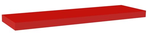MODULARREDO | MINERVA Étagère murale, étagère en bois, étagère murale, 80 x 25 x 3,8 cm, rouge