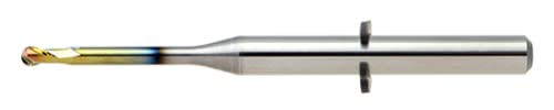 Image of OSG 1.0mm Carbide Ball Nose End Mill (Burr) - DLC Coated - Compatible with VHF Milling Systems - Designed for PEEK, PMMA /Wax & Zirconium Materials (W1604591)