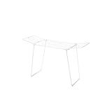Brabantia HangOn Drying Rack, 18 m (weiß), Standtrockner mit Trockenfläche bis zu Zwei Waschladungen, Wäscheständer platzsparend, zusammenfaltbar, für große und kleine Wäschestöcke