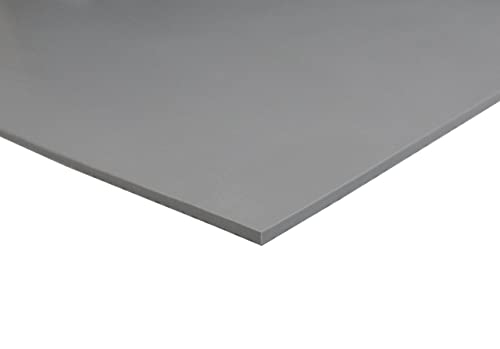 Image of Exactly Rubber - Commercial Grade Silicone Sheet, 60A Durometer Silicone Mat, -80 to 450F Temperature Resistant Rubber Mat, Rubber Sheet with 350% Elongation, Made in The USA, 1 /16 x 18 inch x 36 inch, Grey