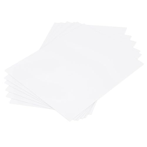 Image of MECCANIXITY ABS Plastic Sheet 12 Inch x 8 Inch x 0.06 Inch ABS Styrene Sheets for Building Model DIY Crafts Panel White 6 Pcs