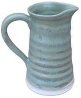 Jug or pitcher hand thrown in stoneware handmade pottery wheelthrown ceramic water milk wine ready to ship