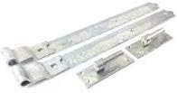 Wyre Direct Gate Hinges Cranked 900mm 36" Pair Black Heavy Duty Hook And Band Stable