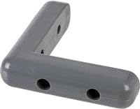 Caster HQ Brand | Corner Bumper - Gray - Non Marking Polyurethane - Steel Reinforced
