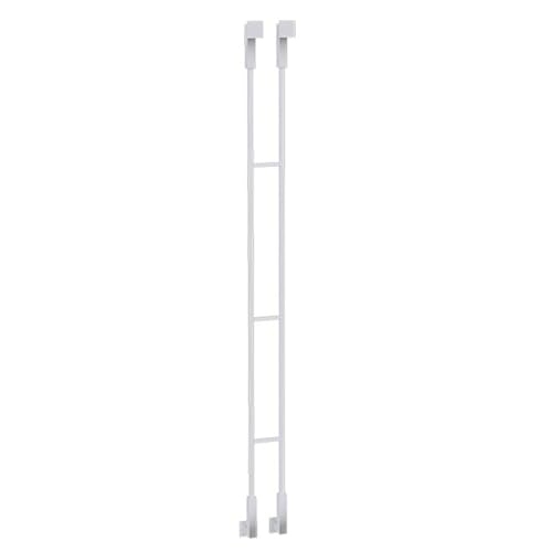 Poste de balaustrada Balaustres Personalizables Para Barandillas, Metal Moderno Barandilla Para Escaleras Balaustres Con Tornillos, Poste Para Barandilla De Balcón/terraza(White,25cm/9.8in/0.8ft)
