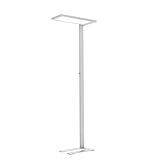 Spacetronik LED Büro Stehlampe Dimmbar mit Drehknopf, 80W, 4000K Neutralweiß, CRI90, UGR