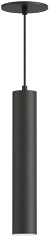 Maxim Lighting 86437BK Calibro - 7W 1 LED Outdoor Pendant-15 Inches Tall and 2.5 Inches Wide, Finish Color: Black