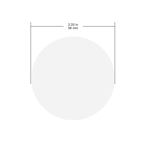 Image of FunChem Qualitative Filter Paper Circles, 56 mm Diameter Cellulose Lab Filter Paper, 20 Micron Particle Retention, Medium Flow Filtration Speed, Pack of 100