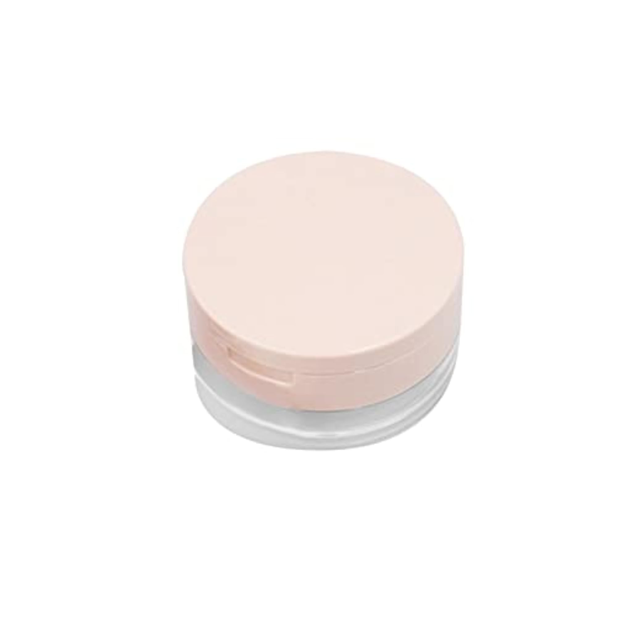 Refillable Makeup Powder Container, Flip Lid Cosmetic Jar