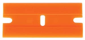 JEGS Plastic Razor Blades | Made In USA | Orange | 25 Per Package | Double Edge Design