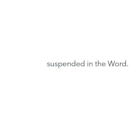 『Suspended in the Word』のカバーアート