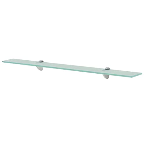 vidaXL Mensola Galleggiante in Vetro 80x20 cm Ripiano Muro Espositore Scaffale