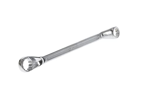 GEDORE Red Double-Ended Ring Spanner SW 27 x 32 mm L 365 mm Chrome Vanadium Steel Silver, 27x32 mm