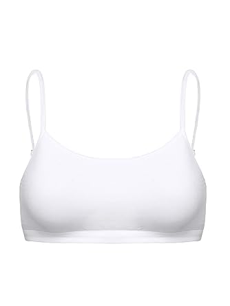 KIKWIT Girls Padded Training Bra, Crop Cami Training Bras for Girls. Sports Bra, Begginers Bra (13-14 Years, White) 2