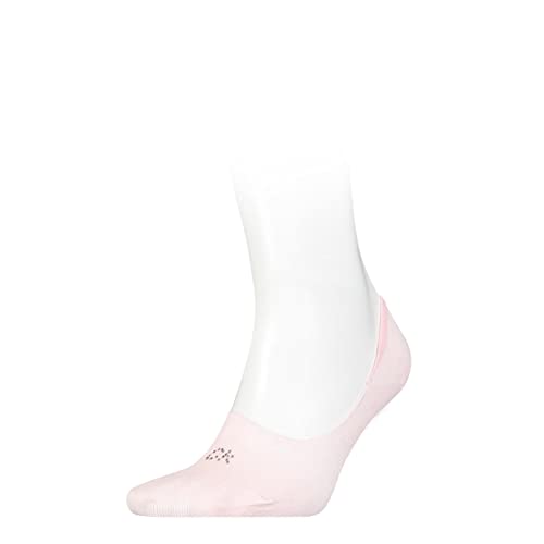 Calvin Klein Logotipo de cristal para mujer Mid Cut Footie, Rosa., Talla única