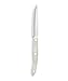 CUTCO Model 2159 Steak Knife with White "Pearl" handle in factory-sealed plastic bag..........4.9" High Carbon Stainless Double-D® serrated edge blade and 5" handle.