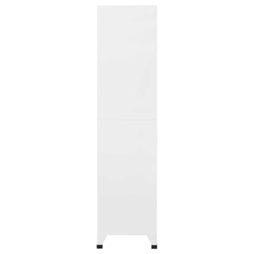 Solution de rangement robuste en acier blanche 15 casiers - 7
