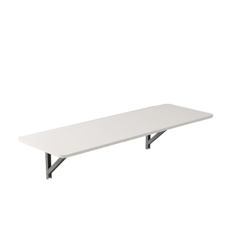 Image of COUCH CULTURE Flipko Engineered Wood Multipurpose Table Wall Mounted Finish Color - Frosty White | Multi-Purpose Study Table | Floating Office Table | 1 Year Warranty