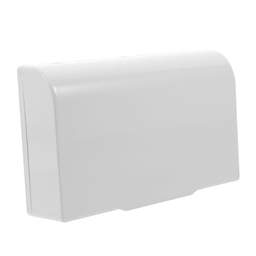 UKCOCO Copertura Adesiva Per Prese Elettriche Esterne 2 Posti, Scatola Protettiva Resistente Alle Intemperie Installazione Senza Fori, Protezione Per Spina Esterna Bianca