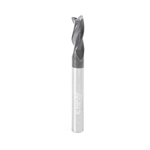 Amana Tool - 51464 CNC Solid Carbide Spiral for Steel &amp; Stainless Steel with AlTiN Coating