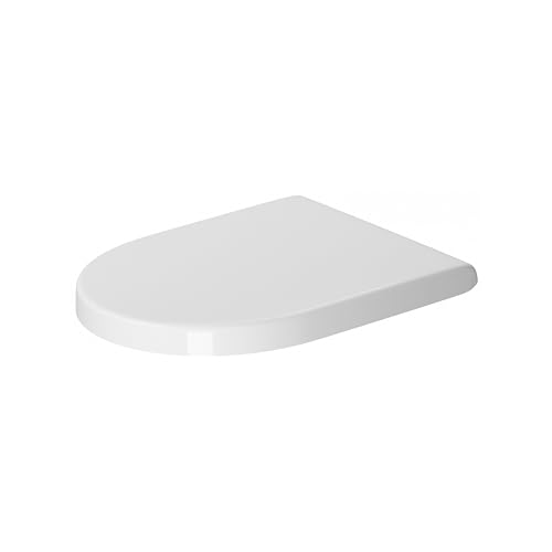 Duravit WC-Sitz Starck 3 Toilettendeckel aus Urea-Duroplast Klodeckel mit Edelstahl Scharnieren Weiß