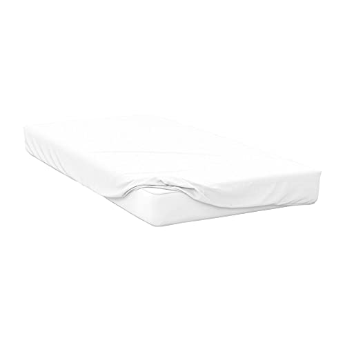 Image of Belledorm Premium Blend 500 Thread Count Fitted Sheet (Double) (White)